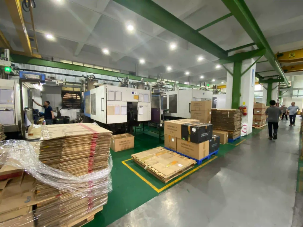 Injection molding production area