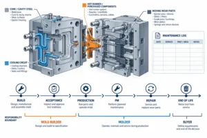 Injection mold systems, maintenance log, lifecycle stages and responsibility boundaries